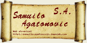 Samuilo Agatonović vizit kartica